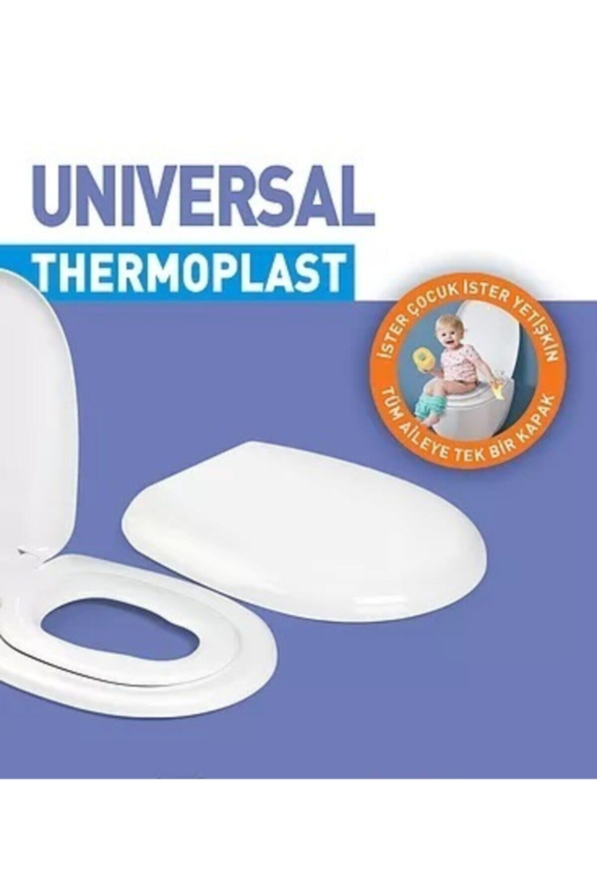 NKP Thermoplast Çocuk Yetişkin Amortisörlü Yavaş Kapanan Klozet Kapağı