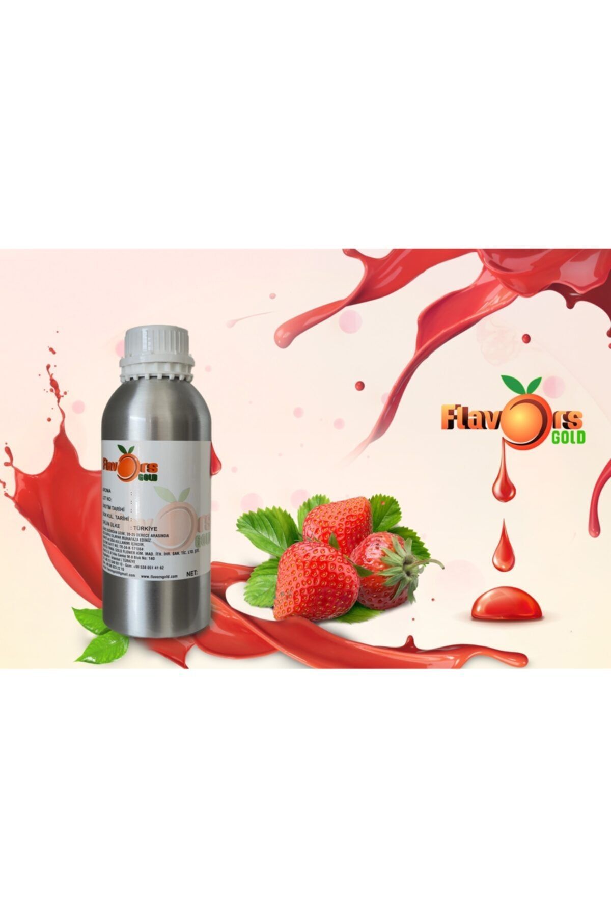 GOLD FLAVORS Çilek Emülsiyon Aroması
