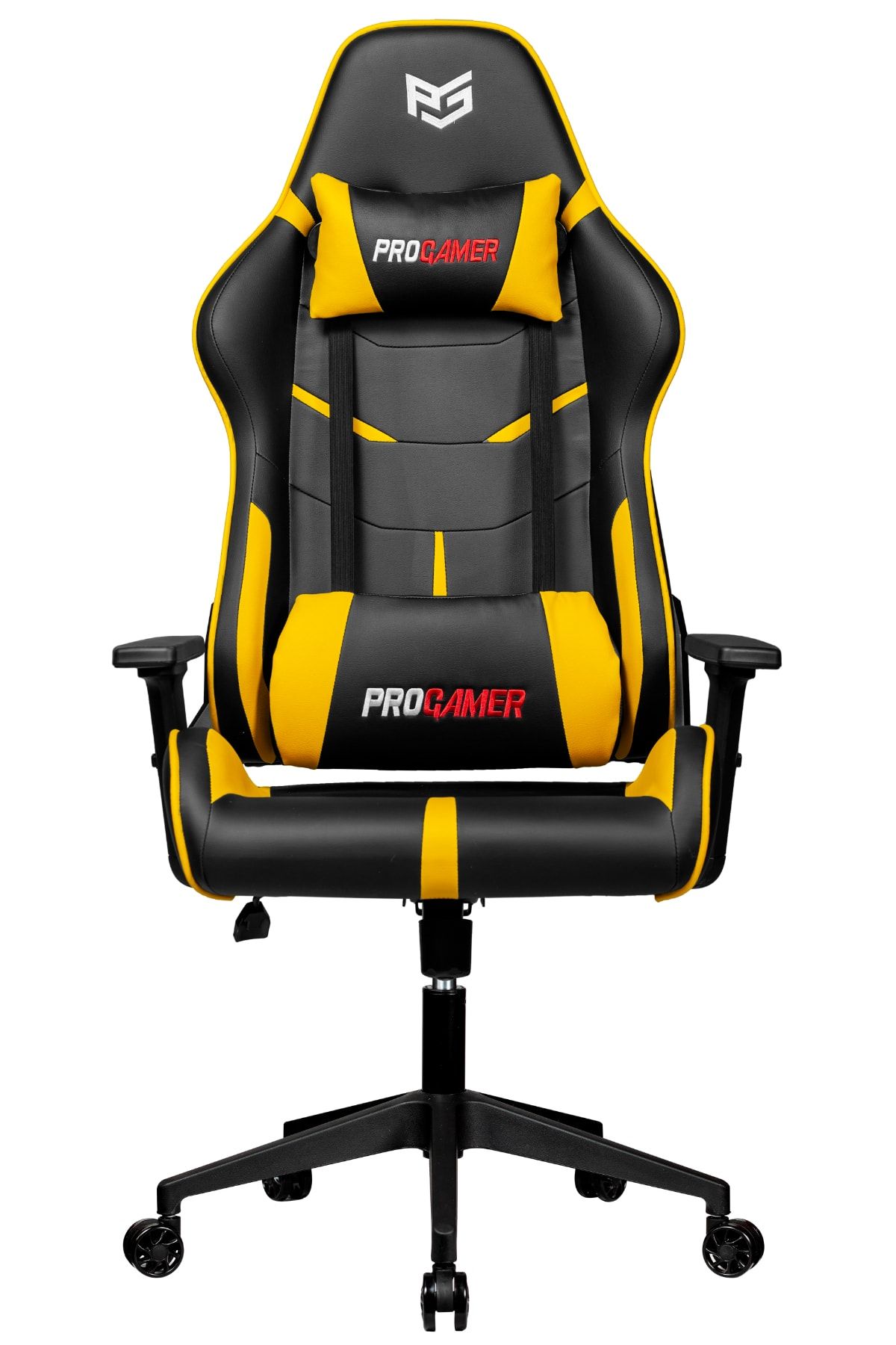 ProGamer Pr300 Profesyonel Oyuncu Koltuğu Sarı Çizgili | Oturumdan Bağımsız Geriye Yatma Mekanizmalı