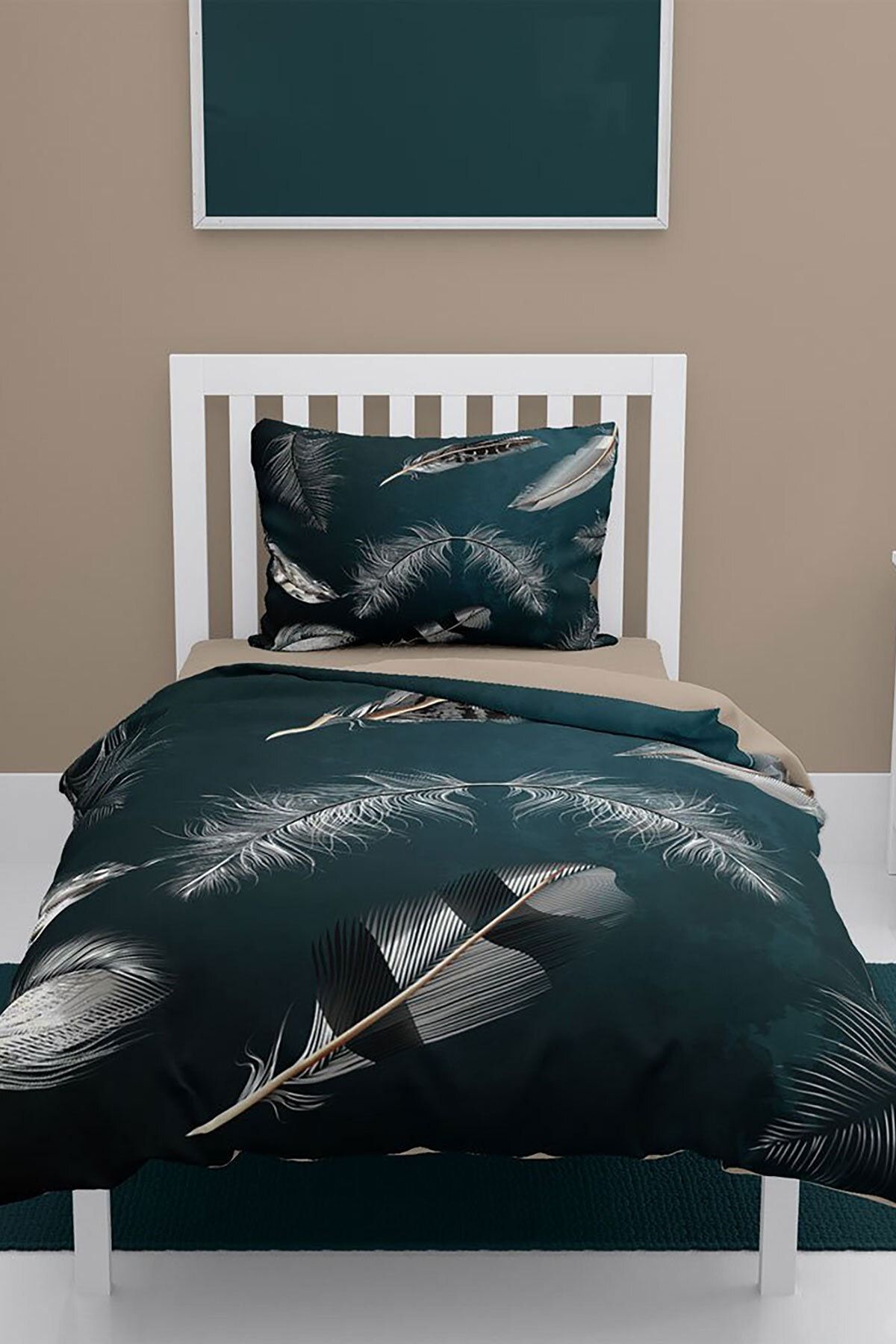 Black feather cheap duvet