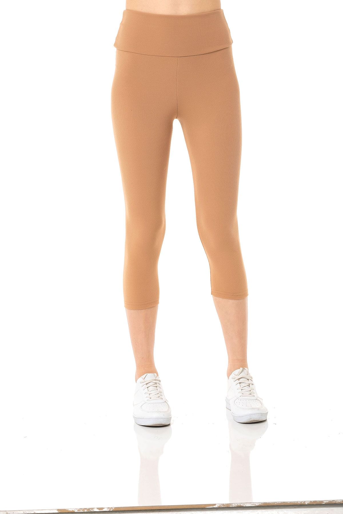 Mink Ribbed High Waist Leggings