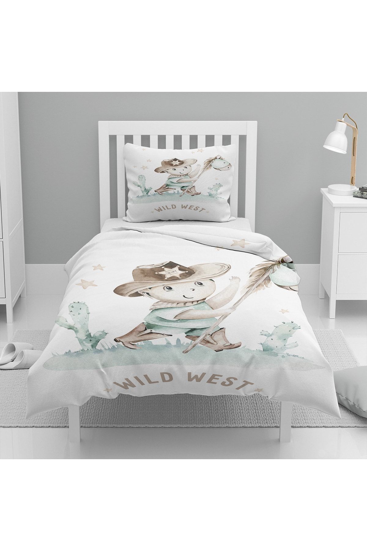 Else Dekor Horse Cowboy Cactus Patterned Single Children s