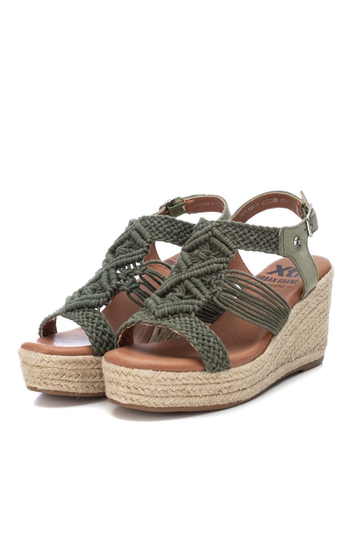 Khaki store wedge sandals