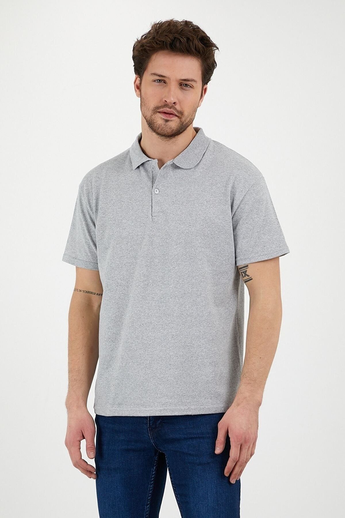 Denim polo sales t shirt