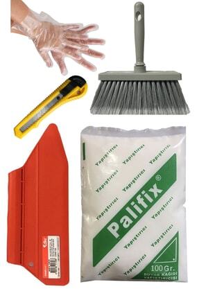 5li Süper Set Duvar Kağıdı Uygulama Seti Yapıştırıcısı /100gram Tutkal/spatula/fırça/falçata/eldiven Image 0