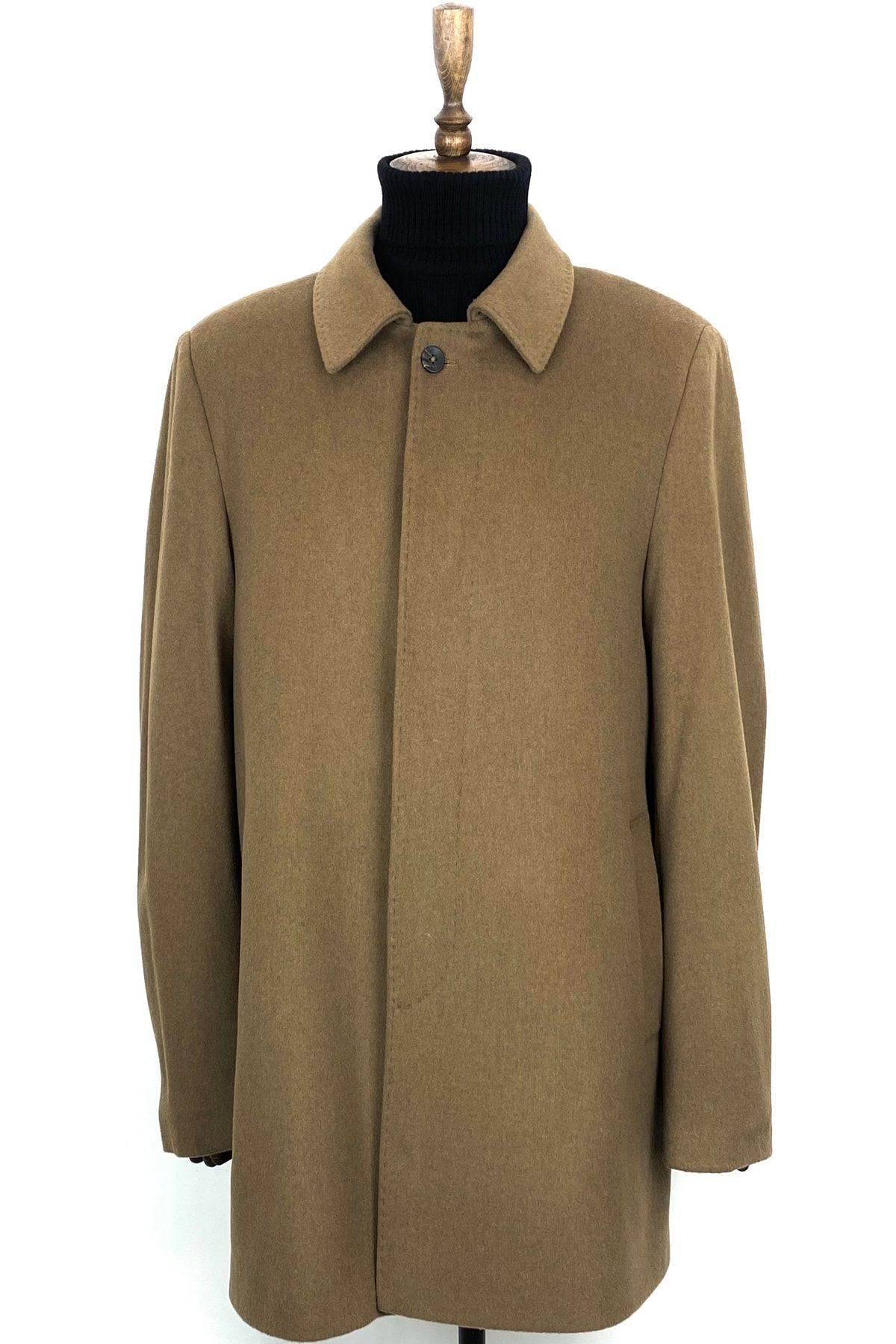 AN G Y M 617 Men s Camel Baby Collar Oversized Coat Trendyol