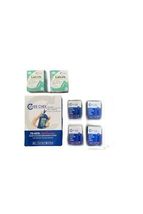 Seker Ölçüm Sistemi + 200 Ölçüm Strip + 200 Lanset Parmak Delme Iğnesi Image 0