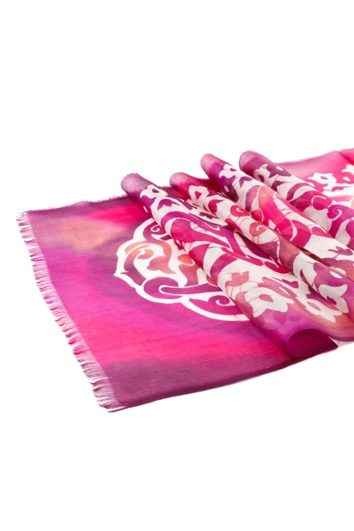 CraftnArt Fular-fuşya Tekstil