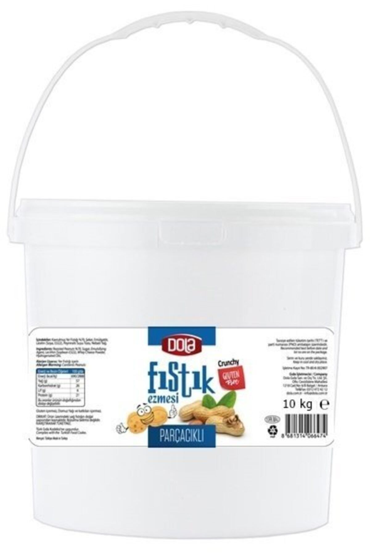 Dola Fıstık Parçacıklı Krema 10 Kg