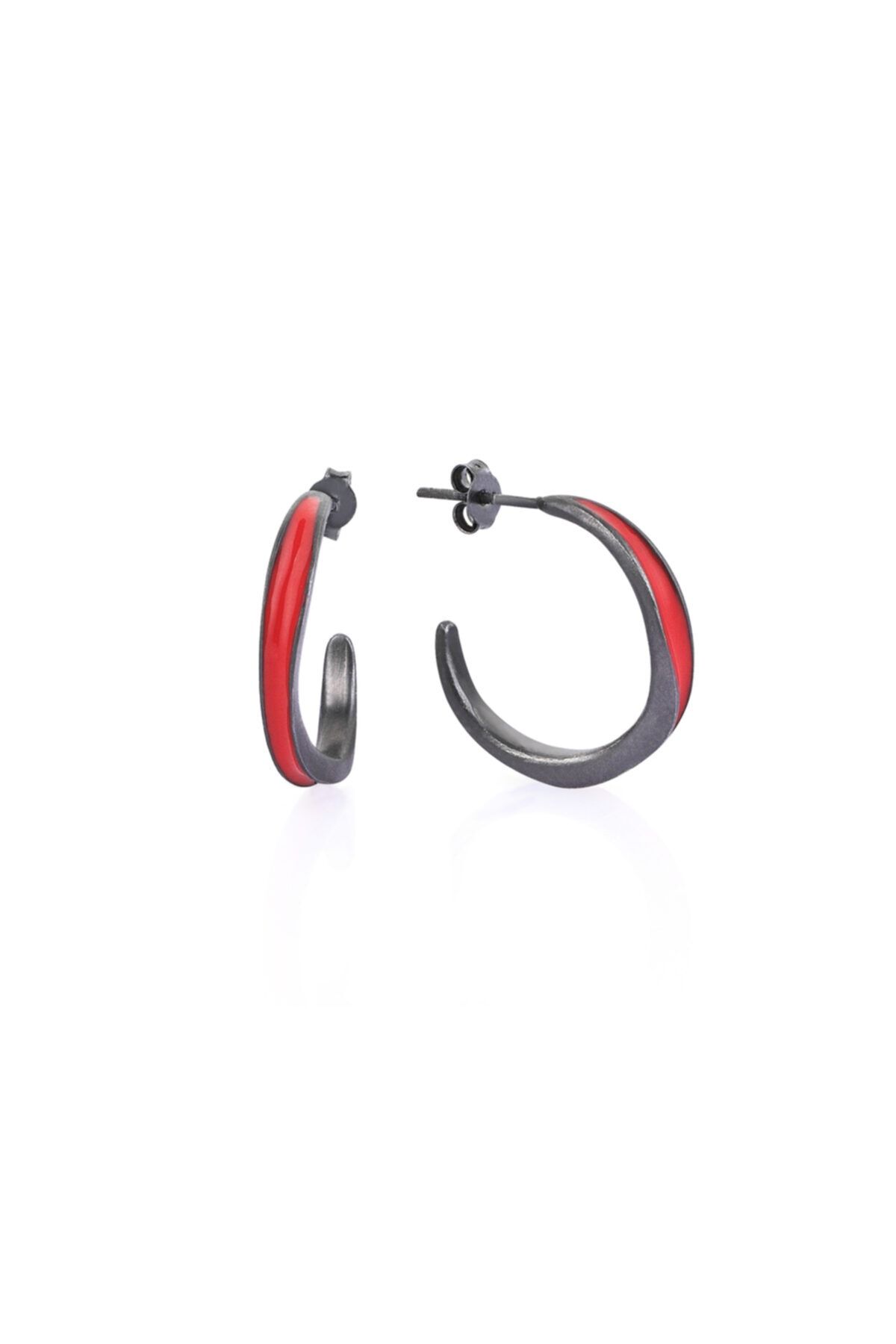 Gaia Jewelry Mineli Gümüş Halka Küpe