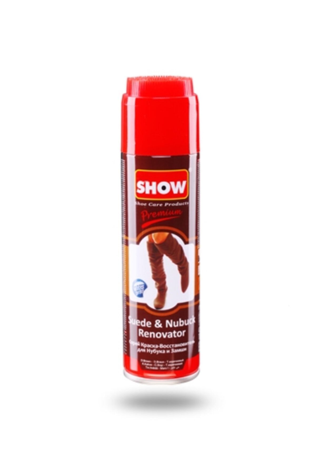 SHOW Koyu Kahverengi Fırça Kapaklı Süet & Nubuk Renk Yenileyici Sprey - 250ml