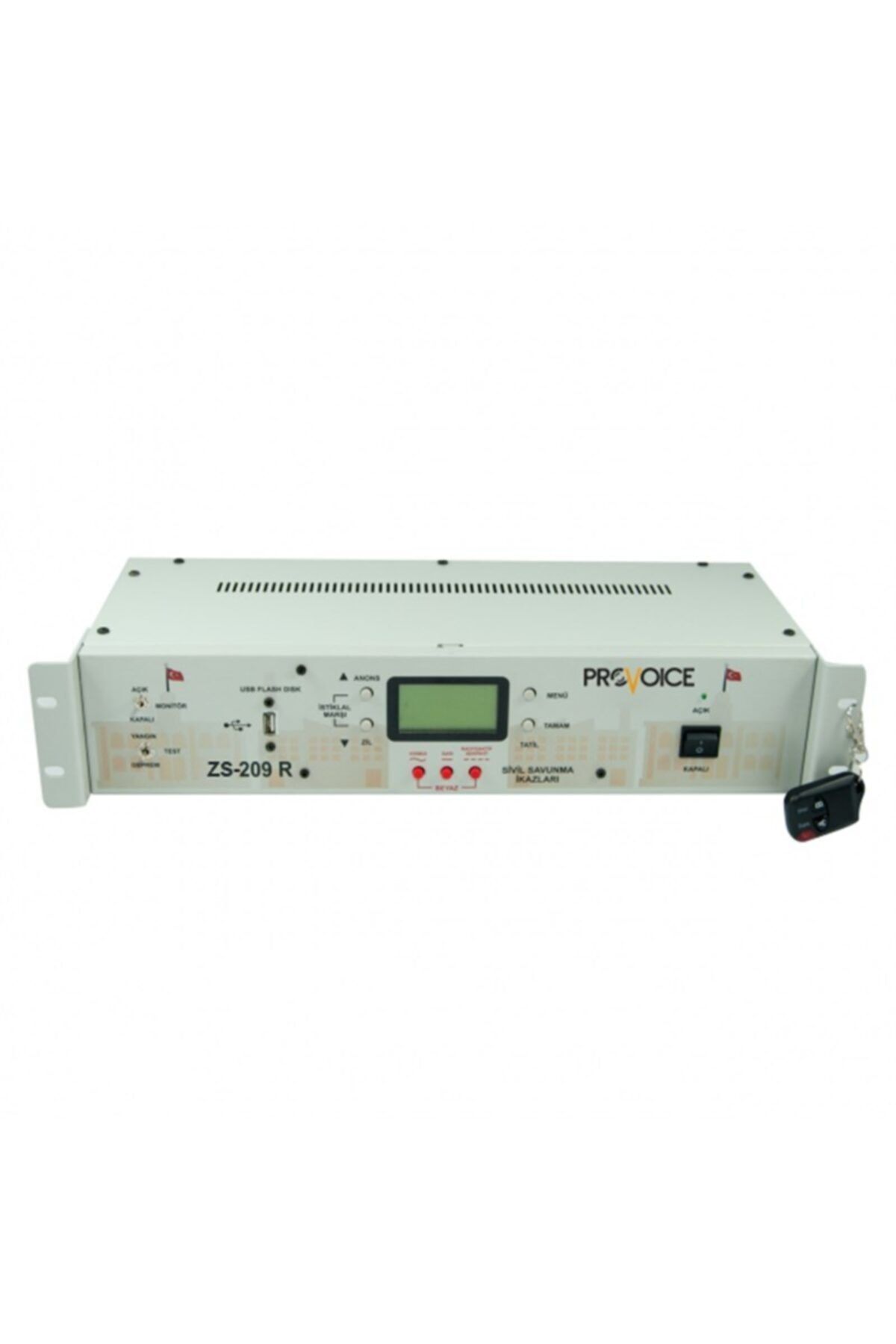Provoice Zs-209r V2 Rack Tipi Usb Girişli Akıllı Okul Zil Saati