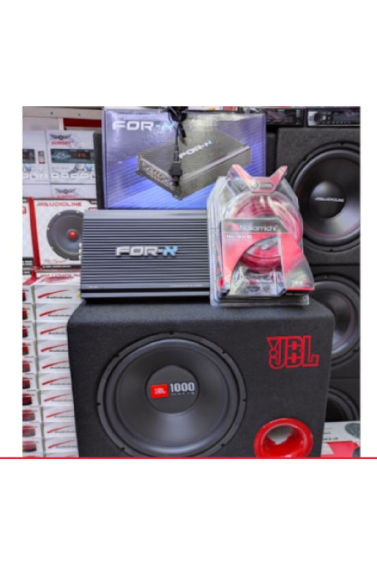 ForX Jbl Cs-1214 30cm 1000w 3600w Amfı Japon Harıkası Komple Set