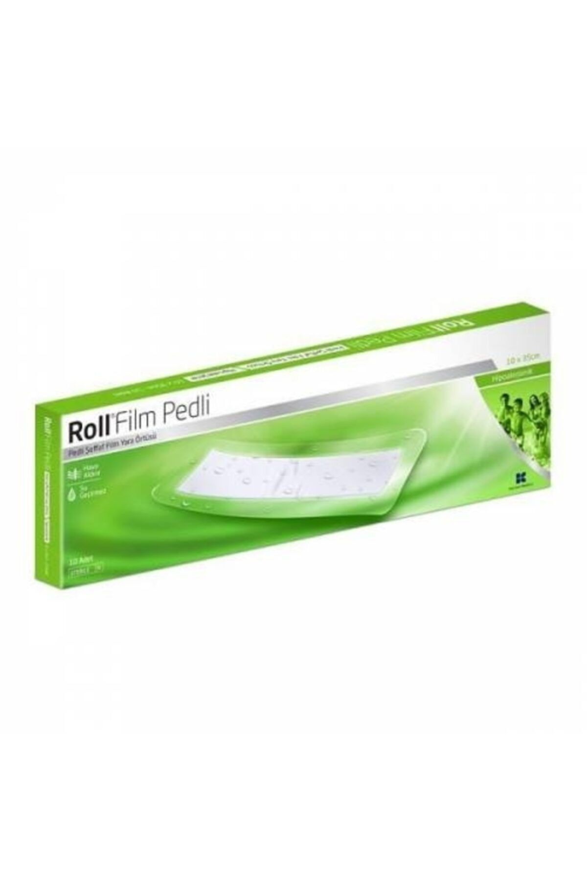 Roll Film Pedli 10x35 Su Geçirmez Steril Yara Örtüsü 1 Adet