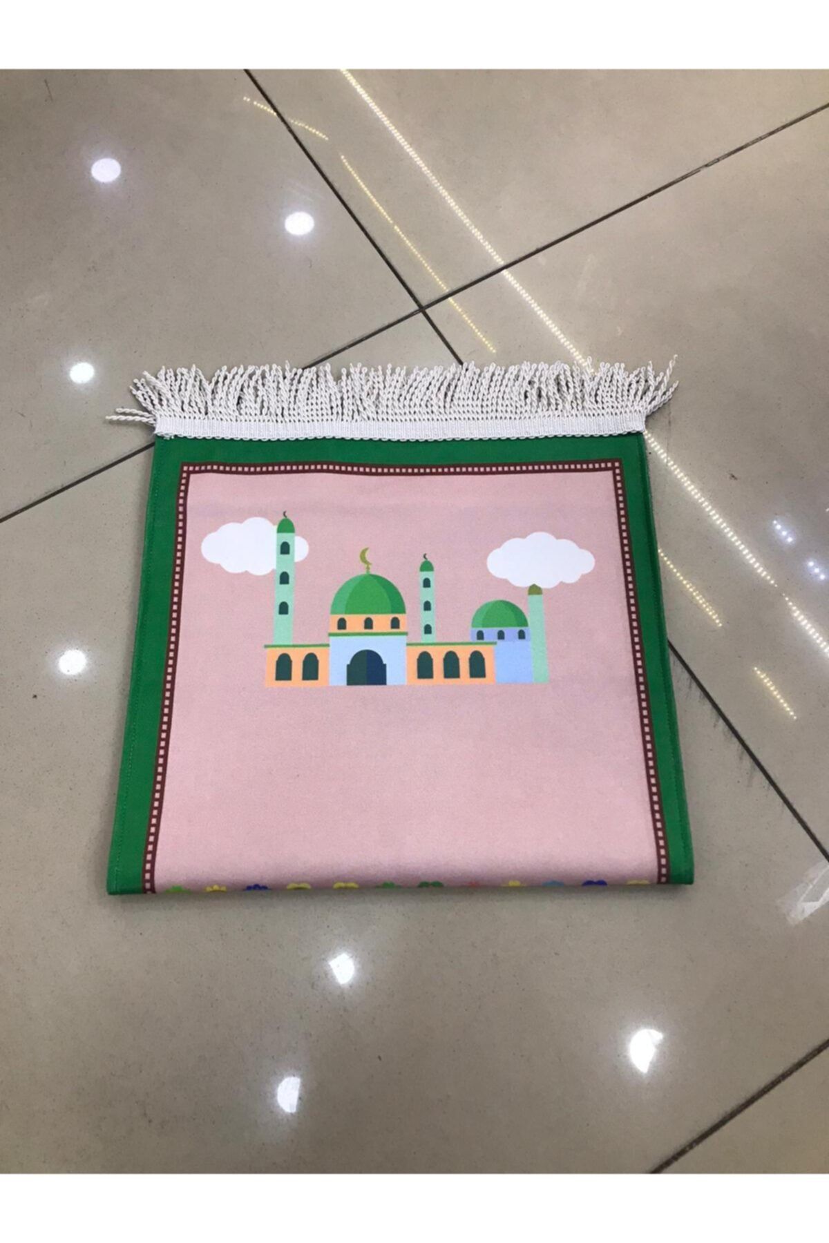 Mevlidhane Küçük Boy Dijital Baskı Seccade Namaz Kitabı,tesbih