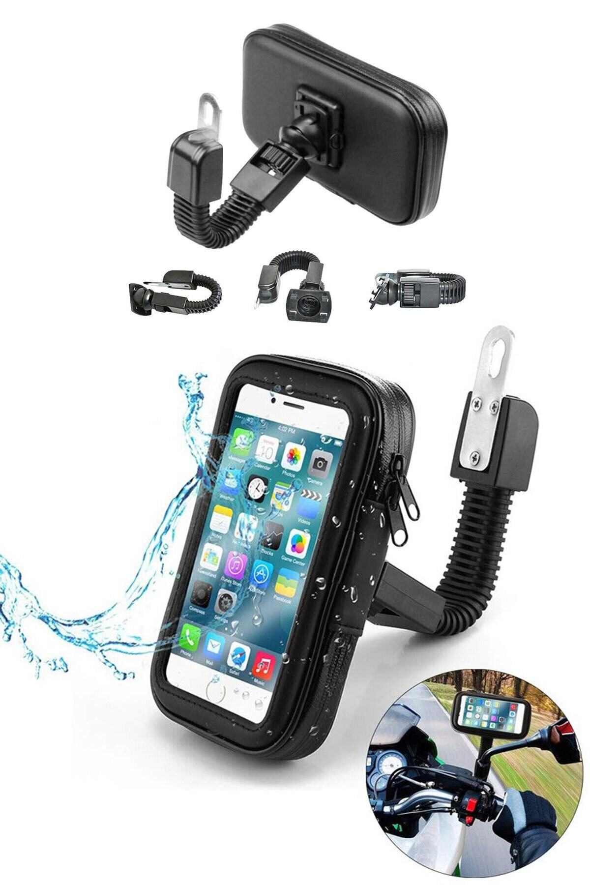 Favors Xiaomi Poco X3 Nfc Motosiklet Telefon Tutucu Su Geçirmez Telefon Kılıfı