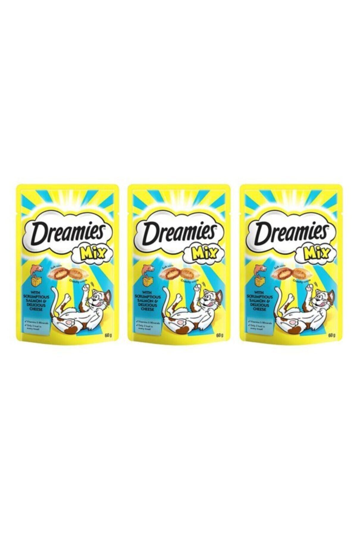 Dreamies Mix Peynir Ve Somonlu Kedi Ödül Maması 60 Gr X 3 Adet