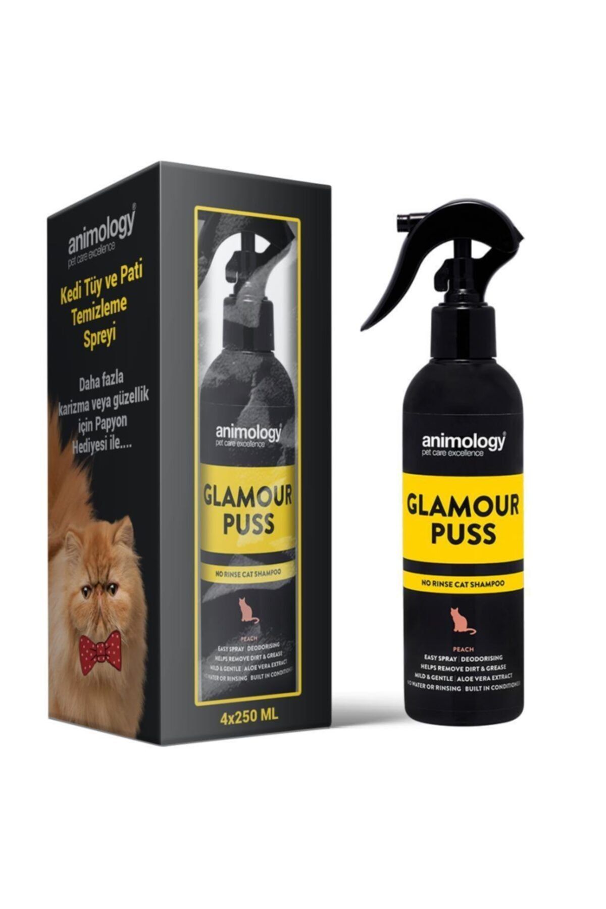 Animology Glamour Puss Durulanmayan Kedi Şampuanı 4x250 ml
