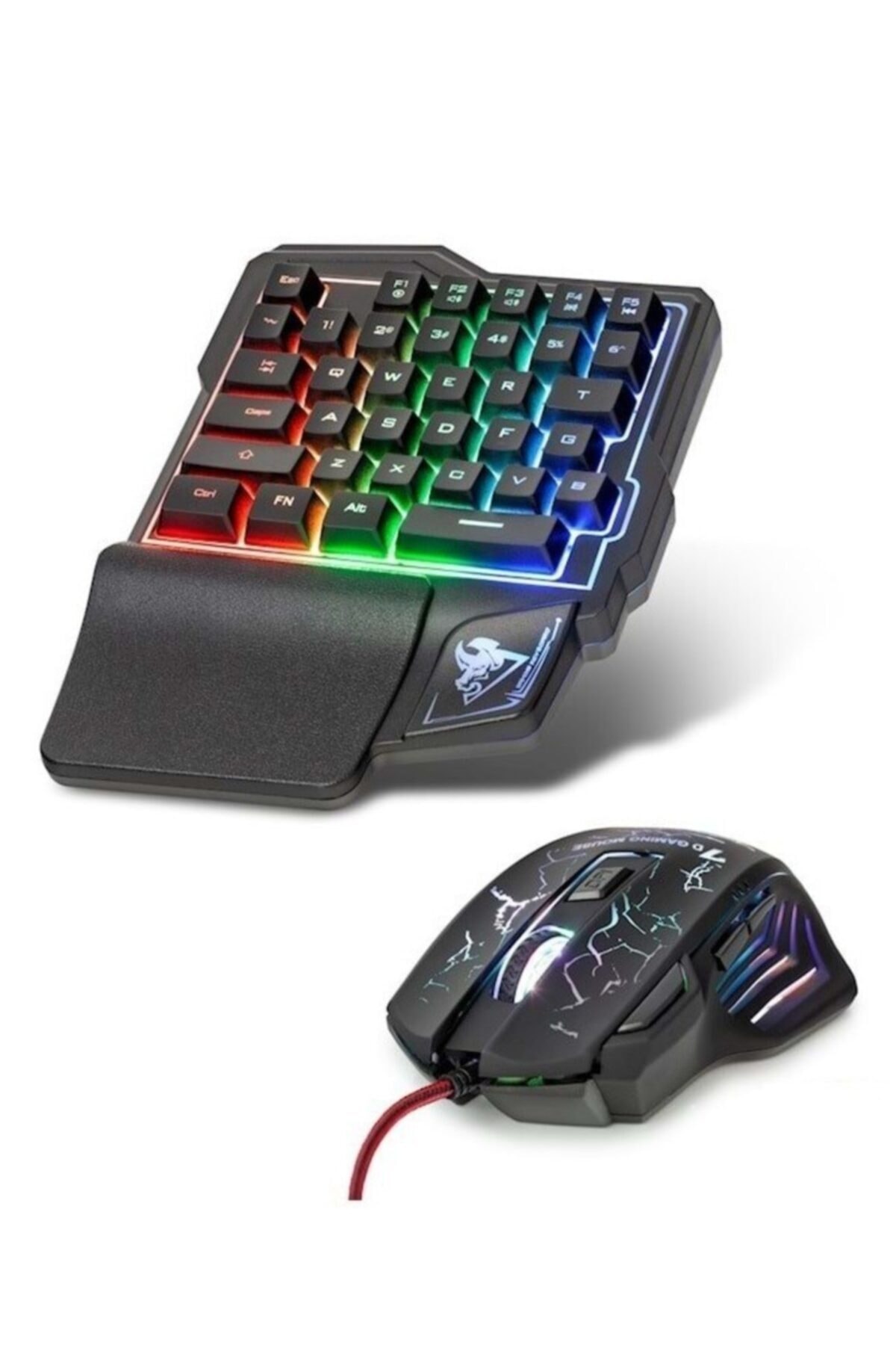 HADRON G506 Pubg Oyuncu Gaming Klavve Mouse Ledli Set