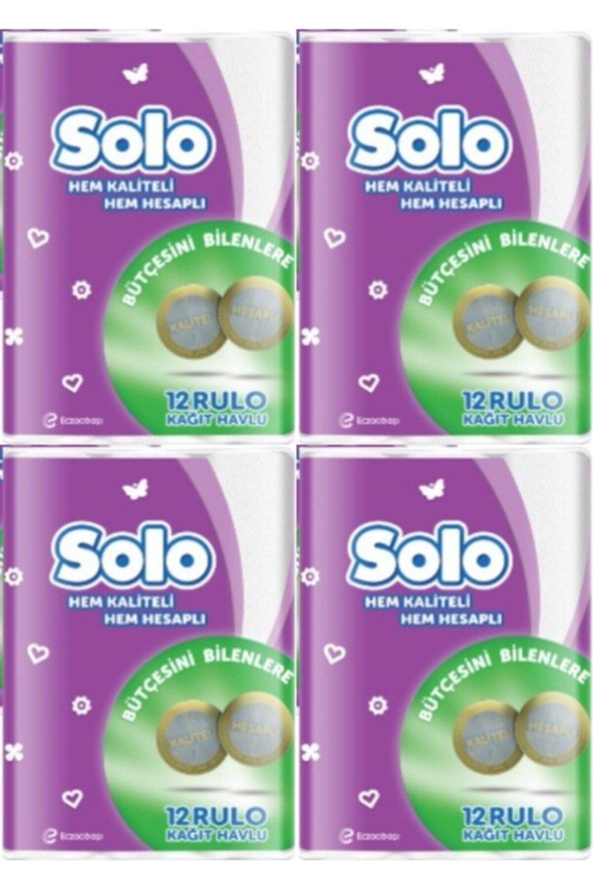 Solo Akıllı Seçim Kağıt Havlu 12 Li 4 Adet