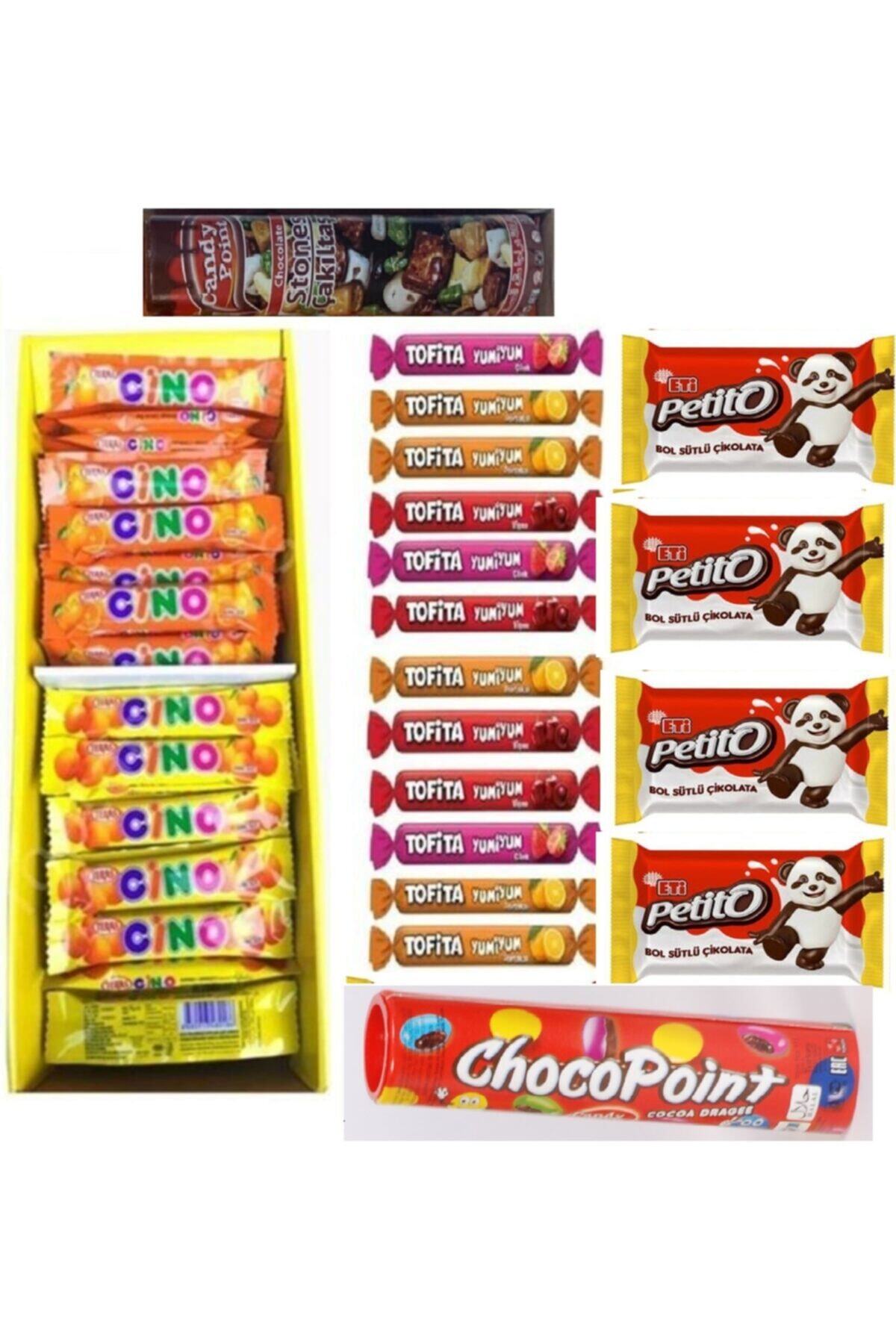 Teras Cino 20gr 60ad+12ad.yumiyum+4ad.eti Petito+1adcandy Çakıltaşı+1adchoco Bonibon Karma Pakaet