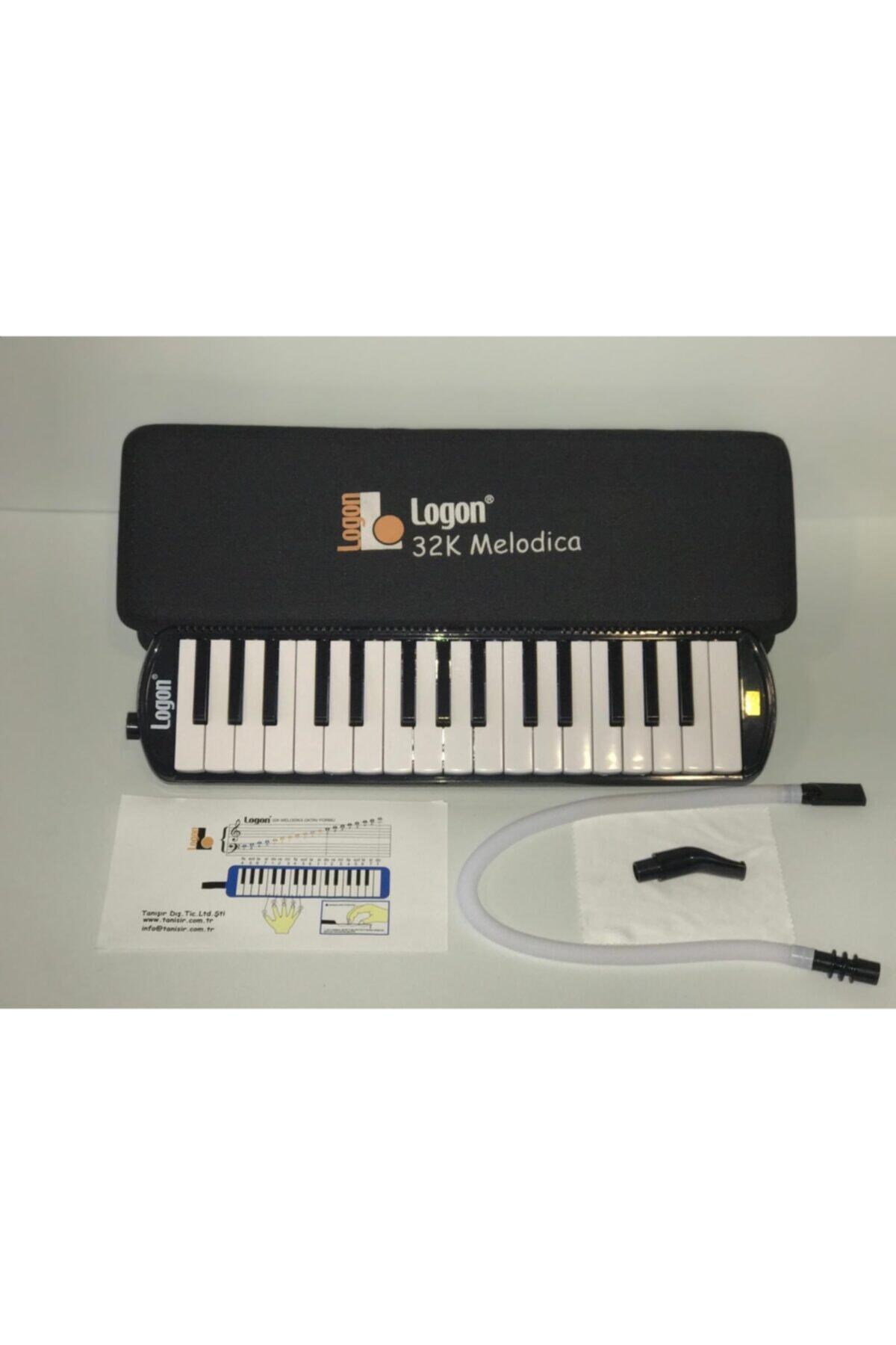 Logon Lg32a Siyah - 32 Tuşlu Kabartma Notalı Klavyeli Melodika