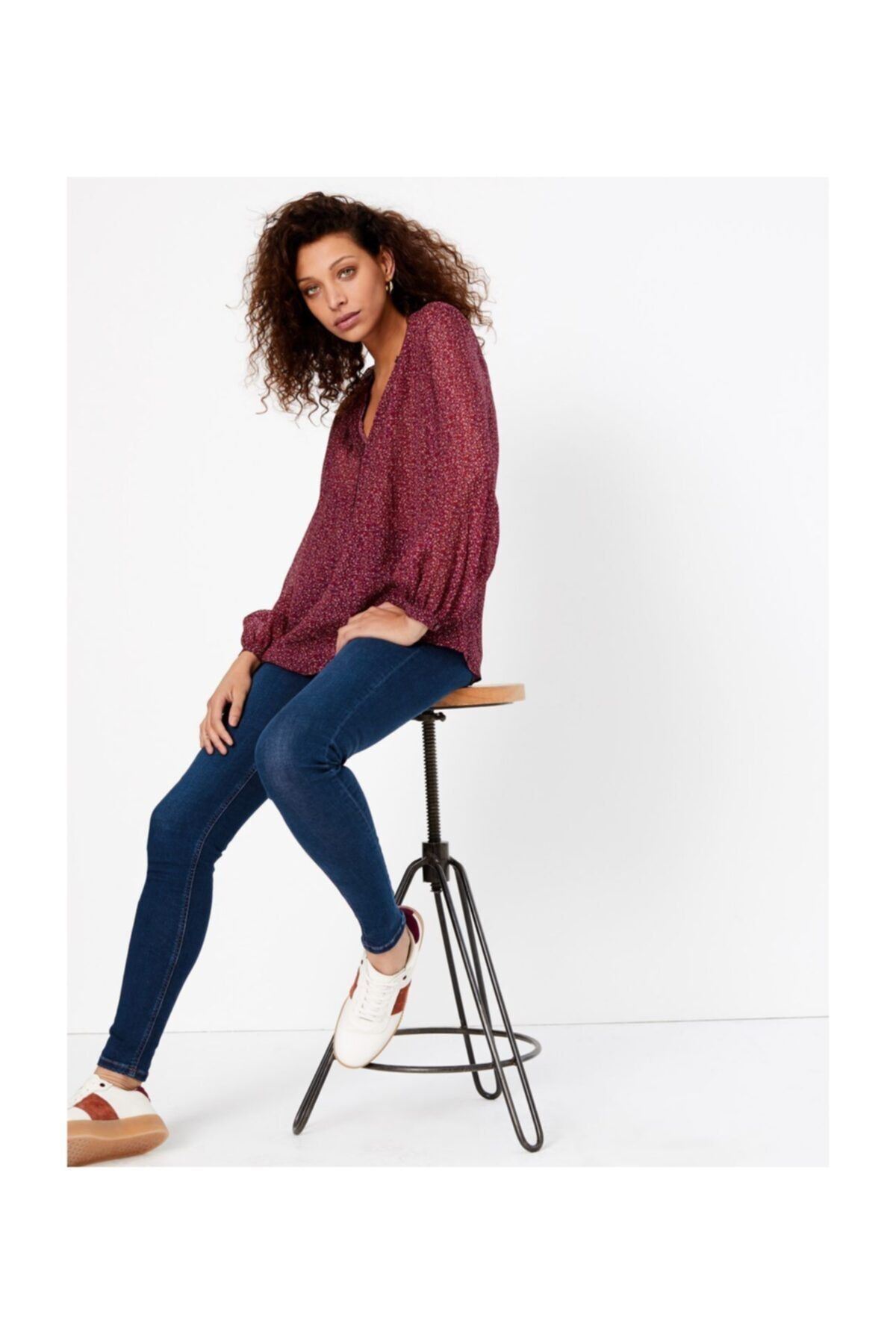 Marks & Spencer Kadın Lacivert Yüksek Belli Ankle Jeans  T57007131U