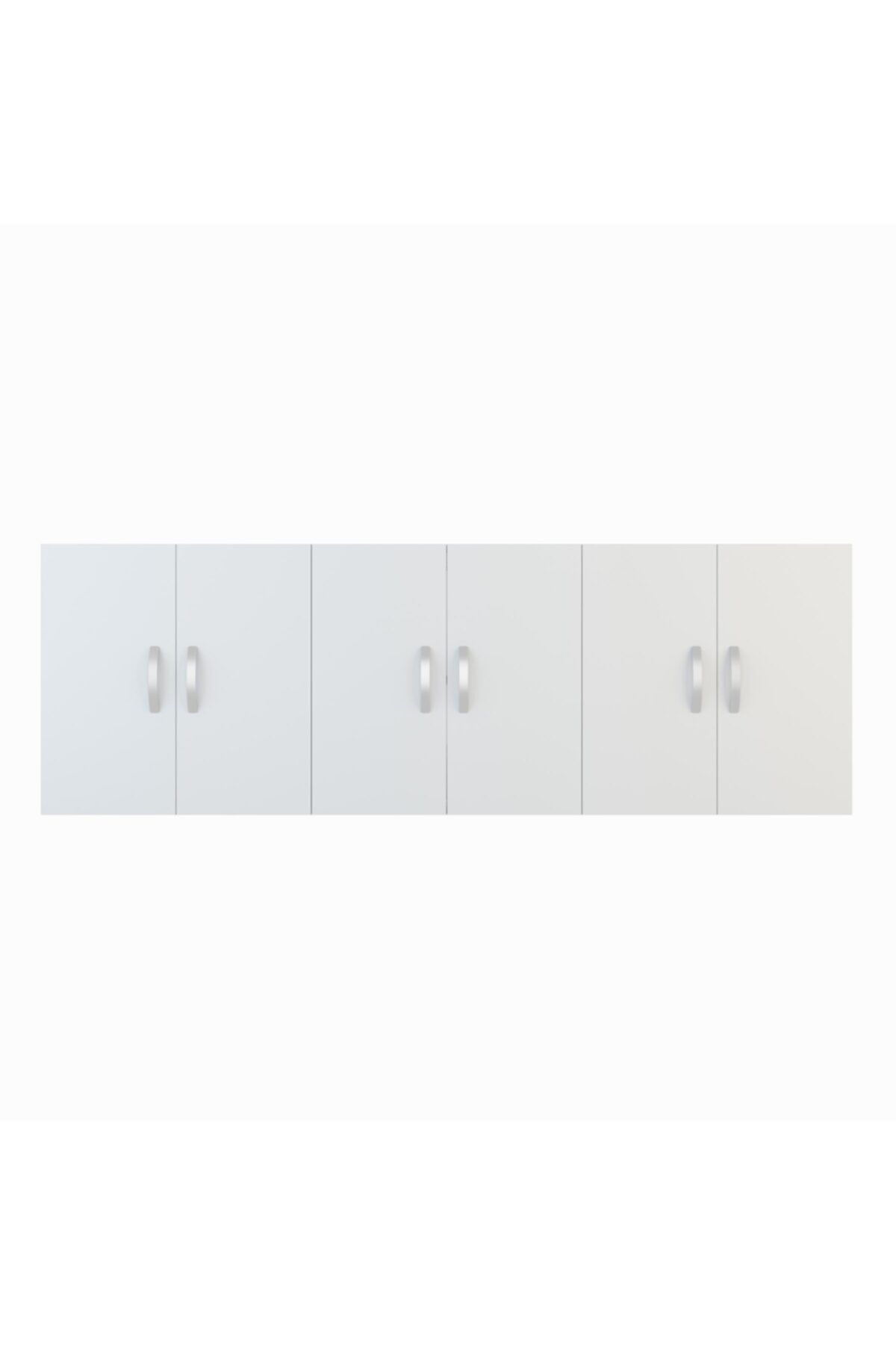 Kenzlife banyo dolabı anna byz 060*180*22 hazır mutfak ofis dolabı kitaplık kapaklı raflı