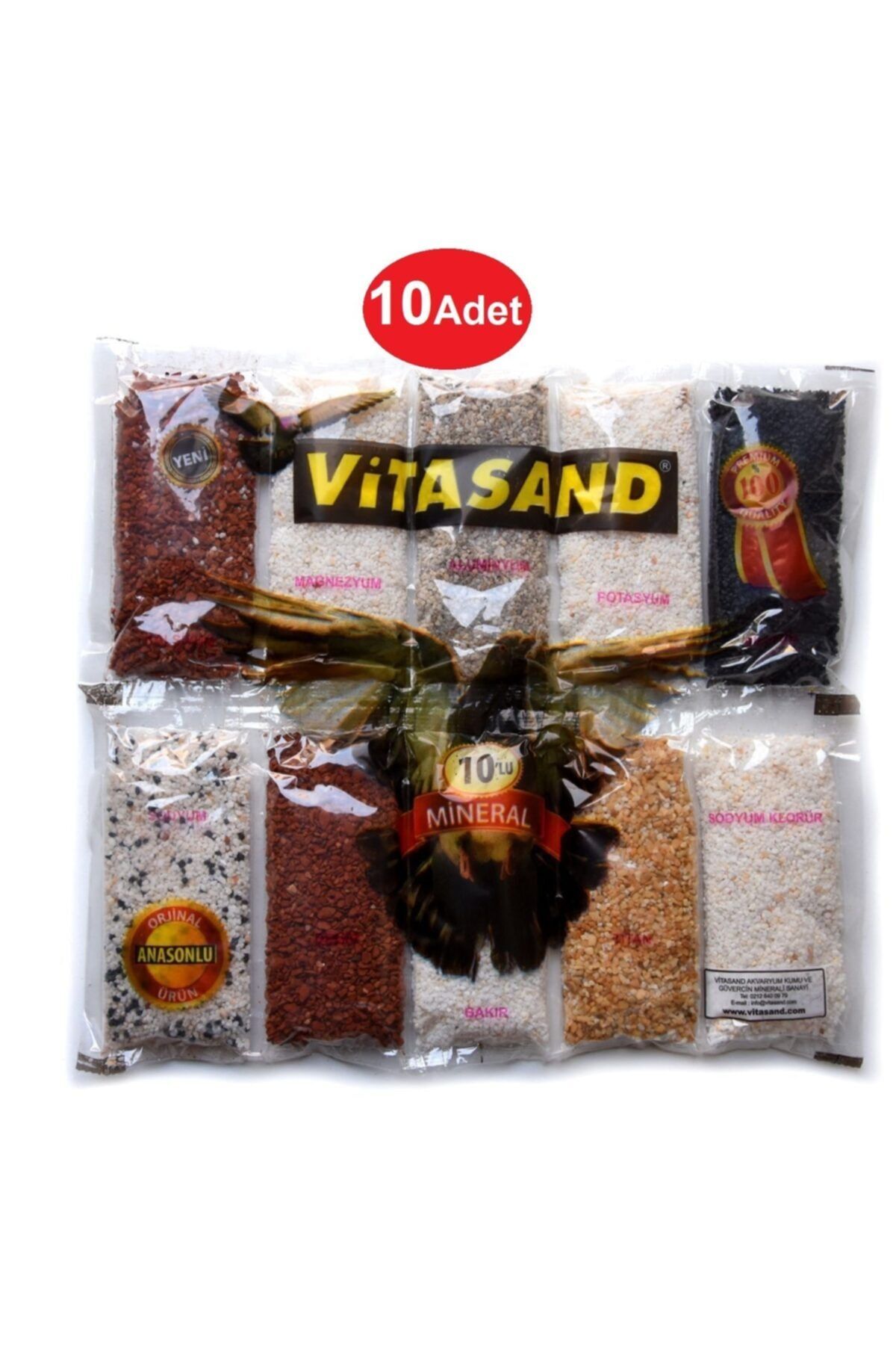 Vitasand Güvercin Minerali Karışık 10 X 1 Kg 10 Lu Paket