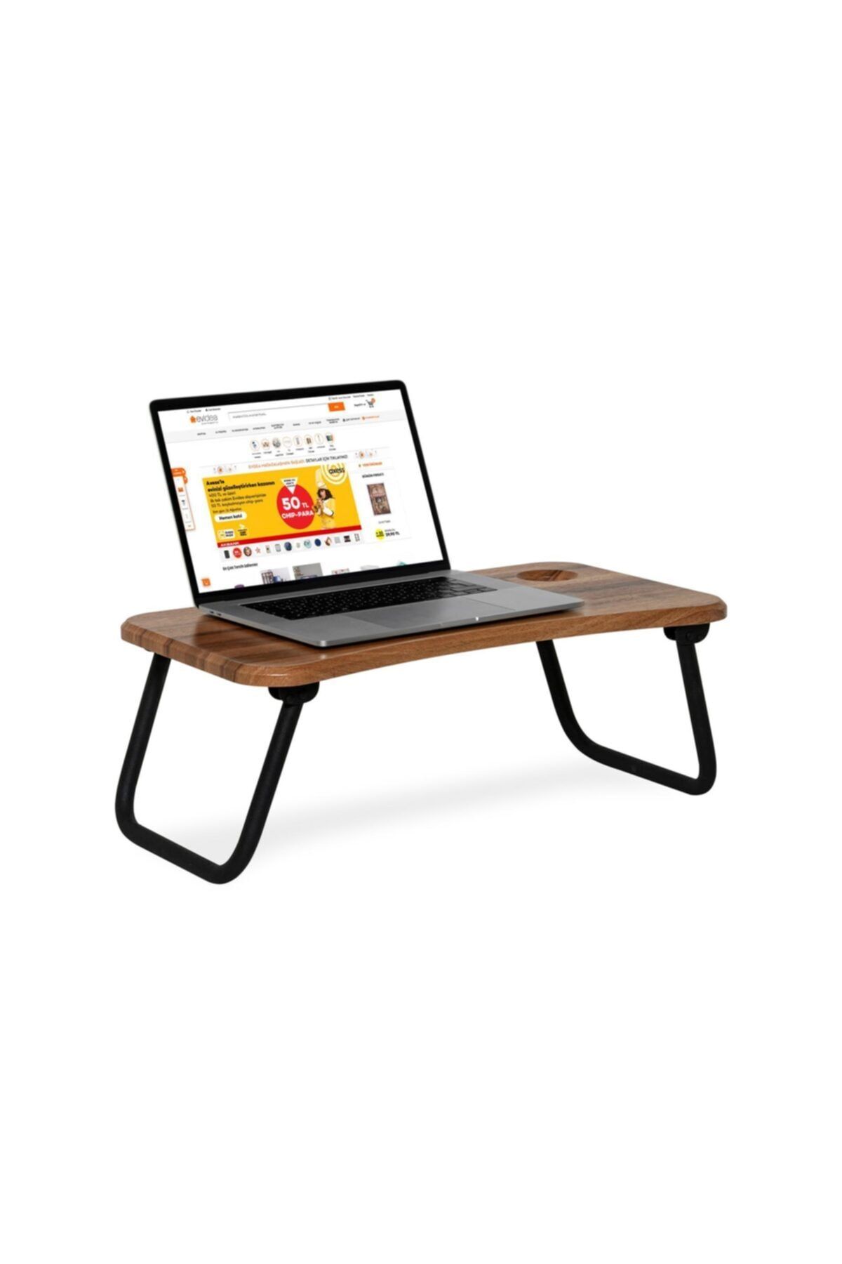 SÖĞÜTCENTER Kahverengi Pratik Laptop Masası