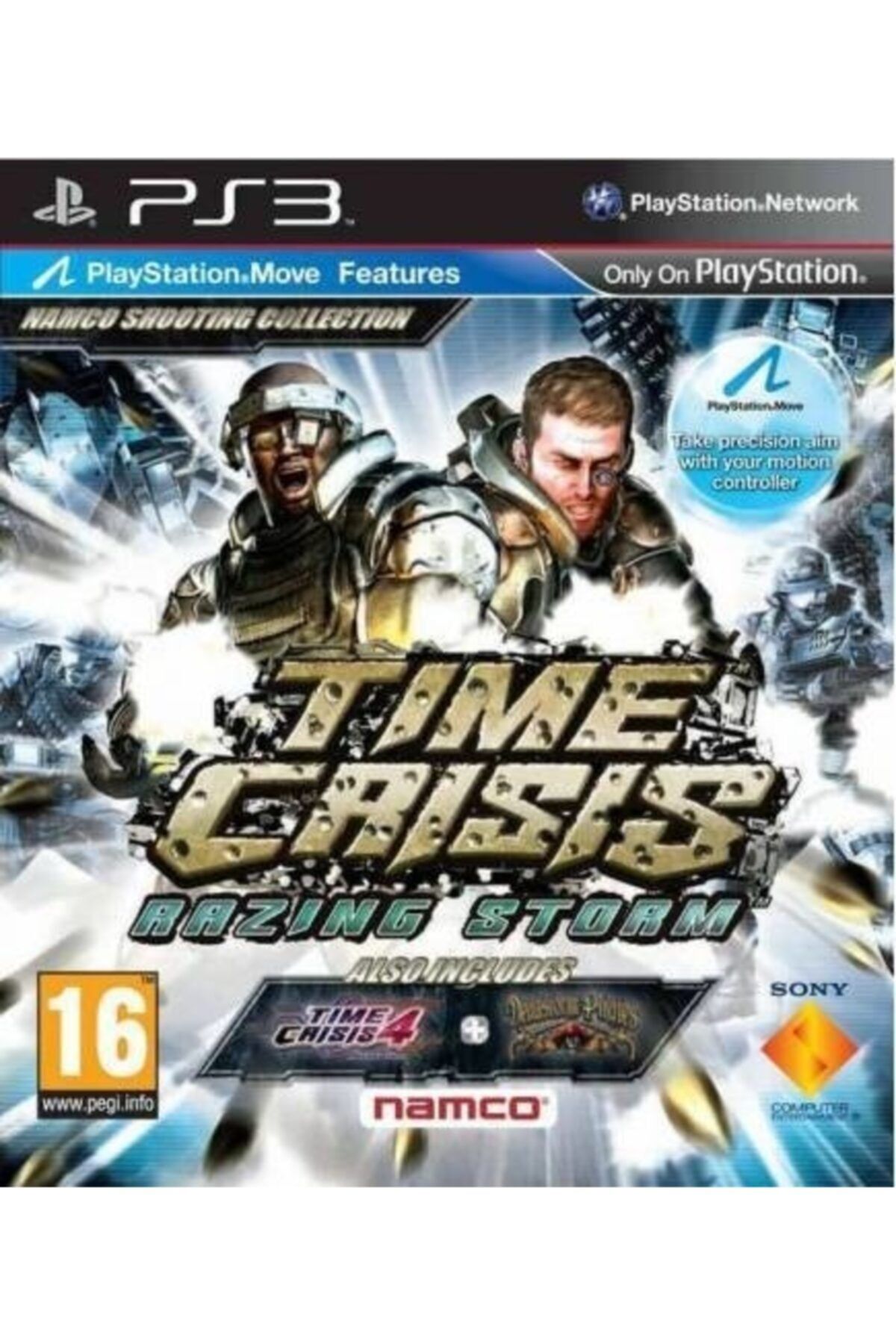 cesmetek Sony Ps3 Oyun Time Crisis Razing Storm Silahlı Move Destekler