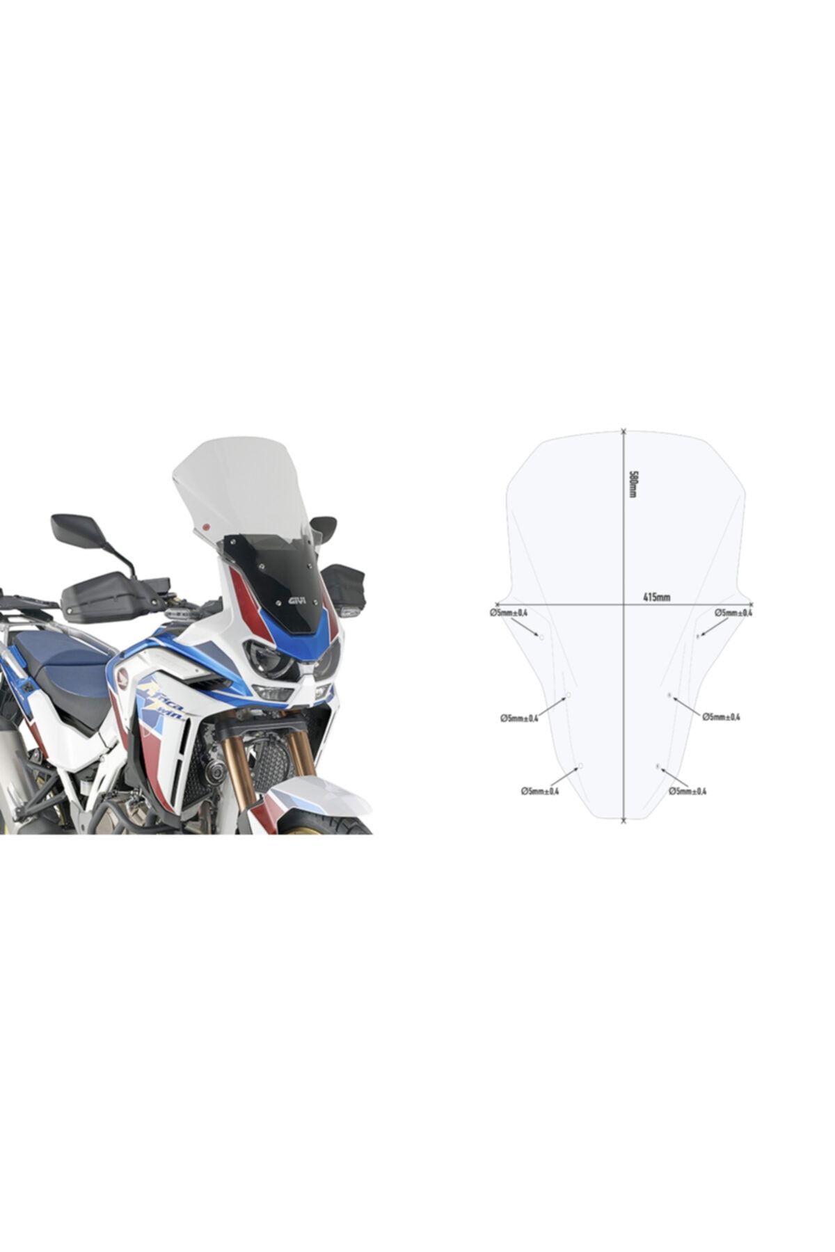 Givi Honda Crf1100l Uyumlu  Afrıca Twın Adventure Sports (20) Rüzgar Siperlik