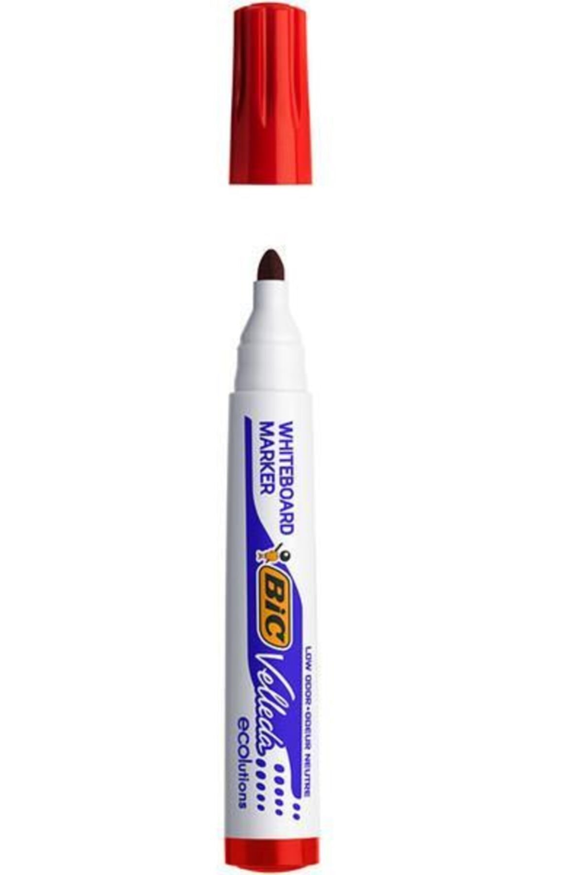 Bic Bıc Velleda 1701 Yuvarlak Uç Beyaz Tahta Kalemi Kırmızı 1 Adet