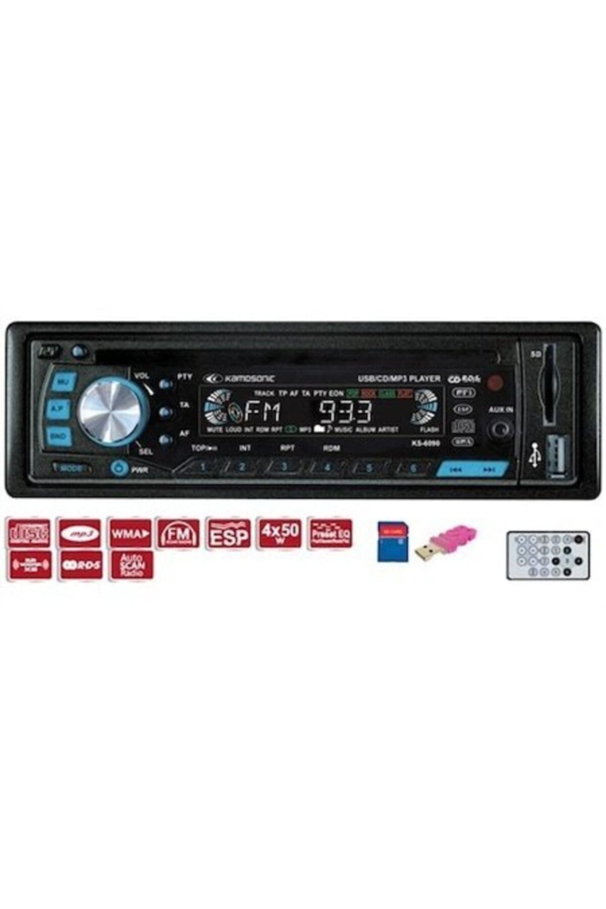 Kamosonic Ks-6090 Cd-sd Mmc-usb-esp-mp3 Çalar
