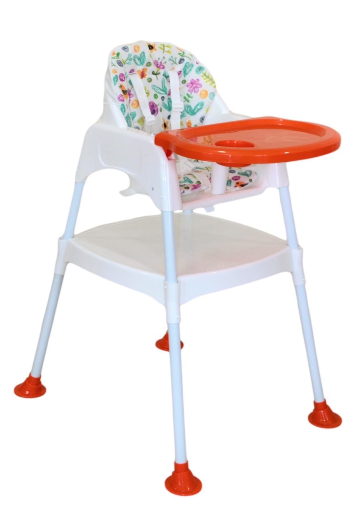 UniCare Turuncu 3in1 Çalışma Masalı Mama Sandalyesi