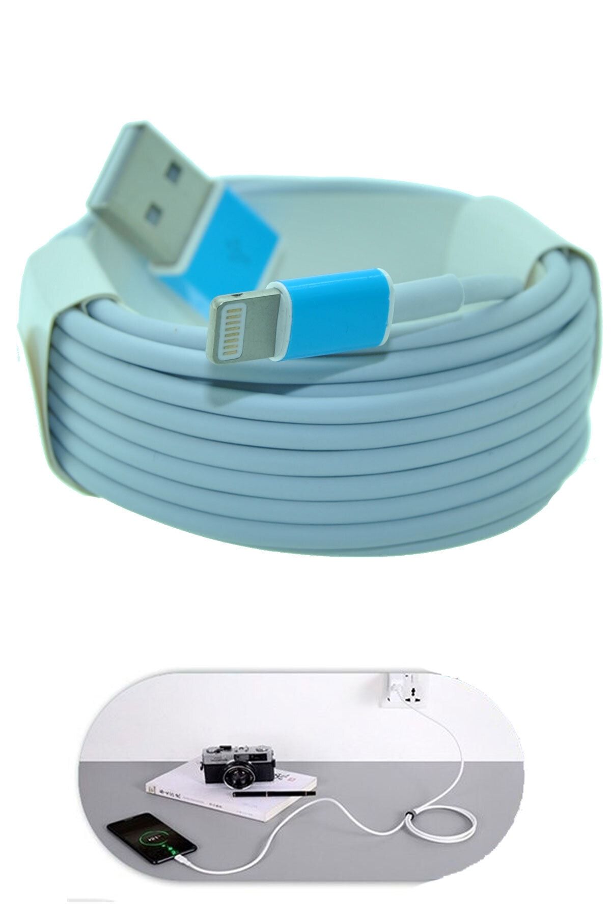 Favors 3m Iphone Lightning Data Şarj Kablosu Apple Iphone 6 Plus, 6s Plus Uyumlu