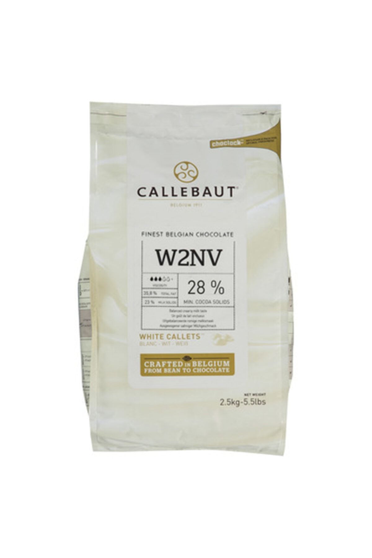 Callebaut Beyaz Çikolata 2.5 Kg