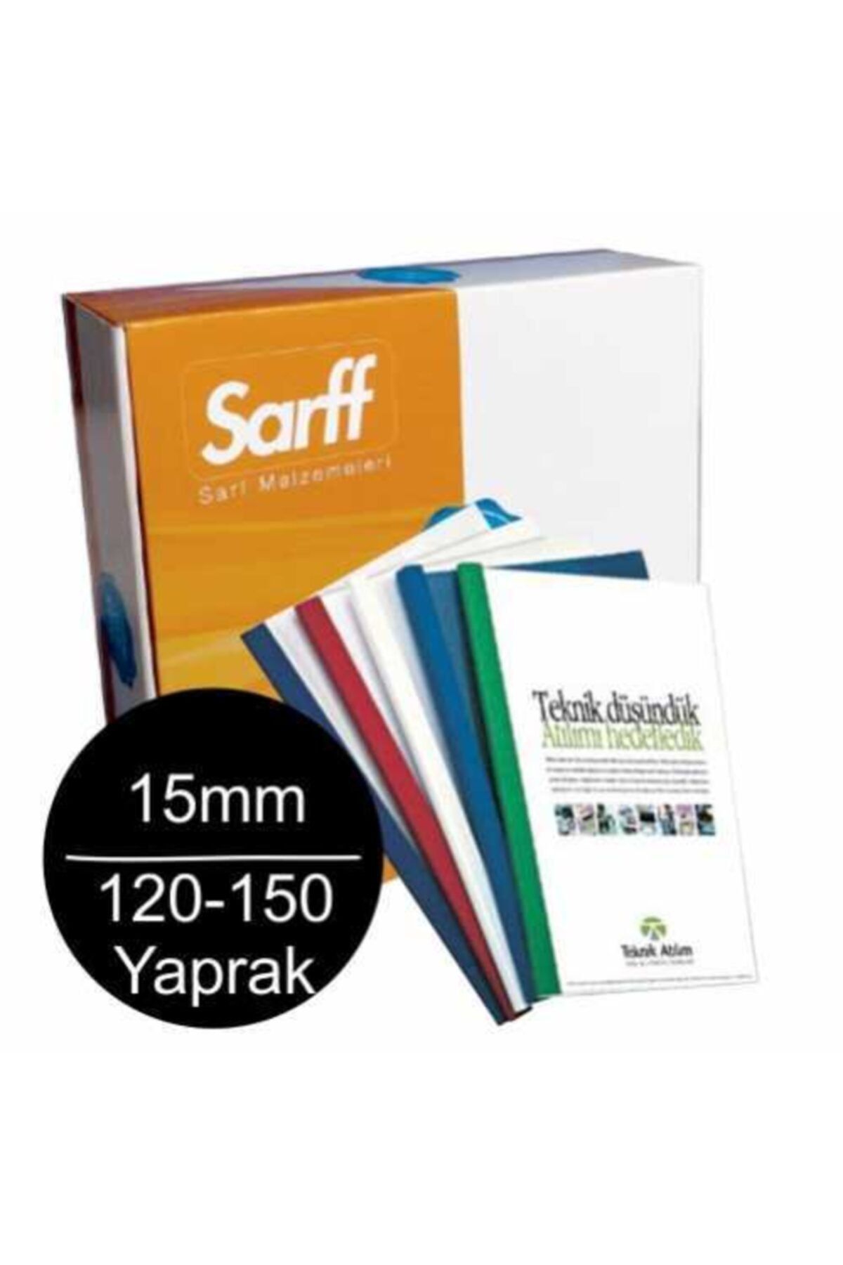 SARFF 15mm Isısal Cilt Kapağı 120-150 Yaprak Kapasiteli (50 Li Paket)