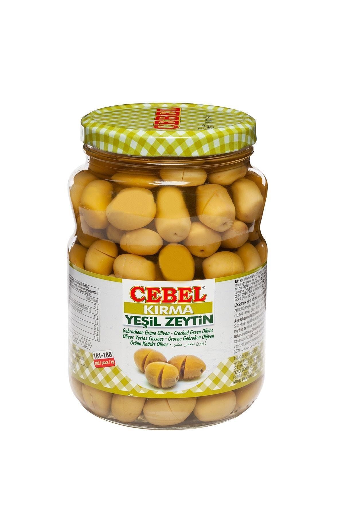 Cebel Yeşil Zeytin Domat Kırma 900 Gr Cam
