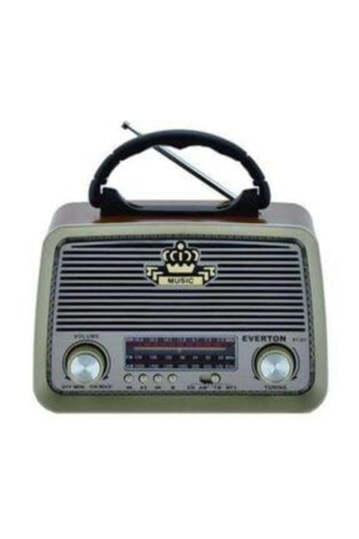 Everton Rt-301 Bluetooth, Nostalji ,şarjlı 3 Band Radyo ,usb, Sd ,aux, Mp3 Player