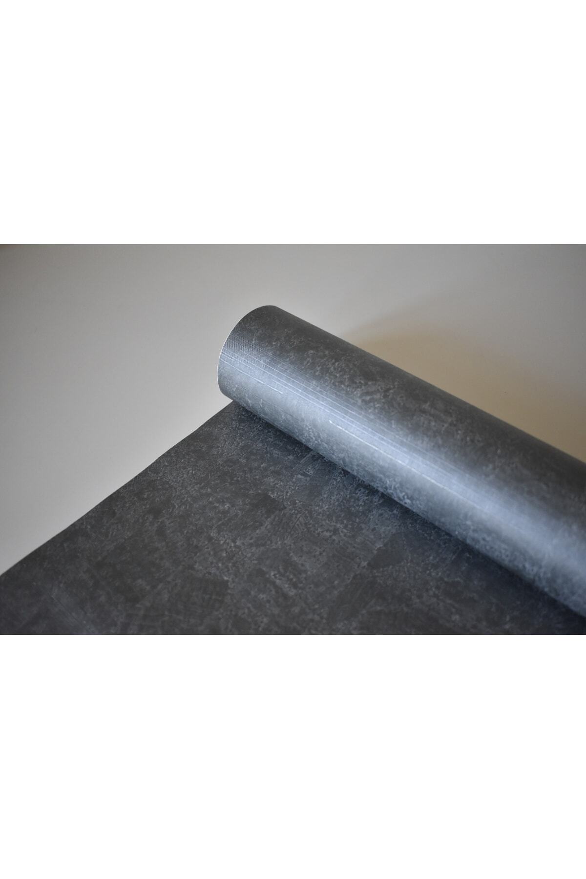 SERİN Dekoratif Yapışkanlı Folyo 45 Cm X 1 Mt Koyu Gri Desenli