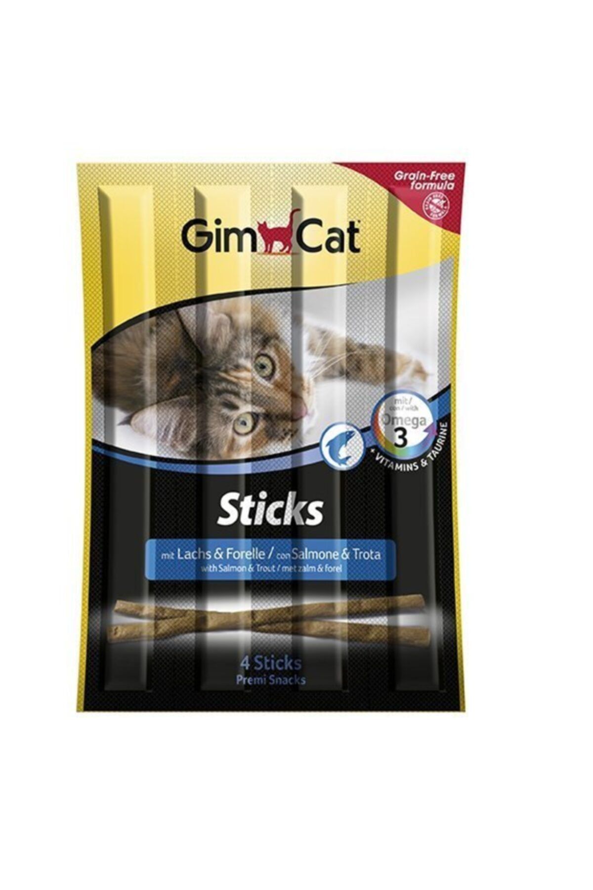 Gimcat Sticks Somon Morina Tahılsız Ödül Çubukları 4'lü 20 gr