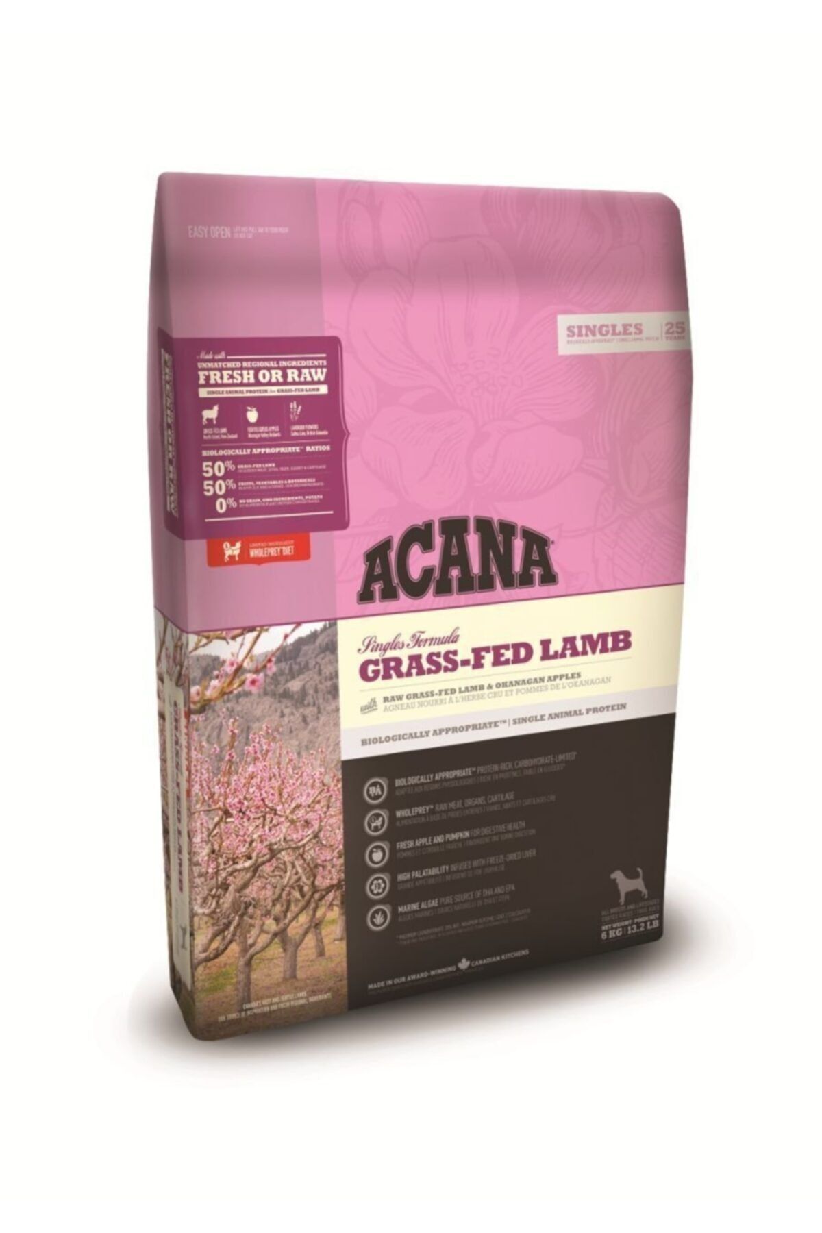 Acana Singles - Grass-fed Lamb Köpek Maması 6 Kg