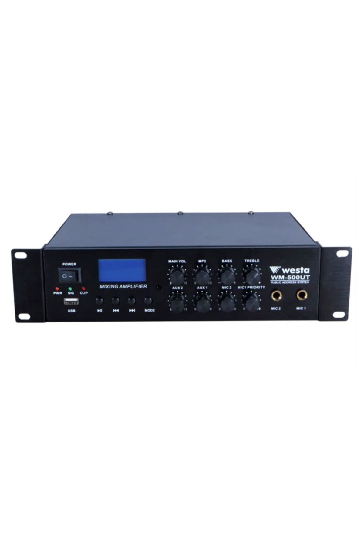 Westa Wm-500ut Amplifier - 100w Trafolu Lcd Ekranlı Mikser Amfi