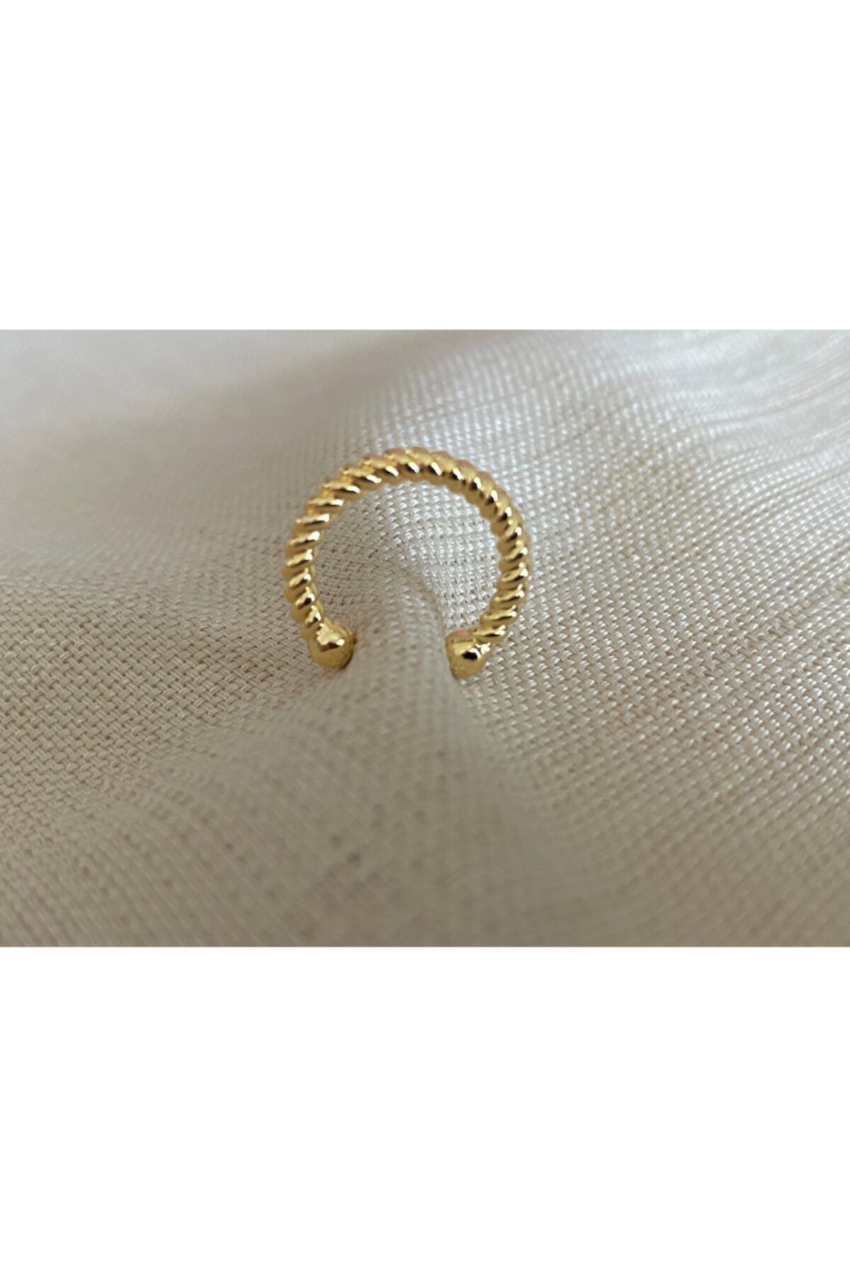 Markiz Takı Gold Burgu Kıkırdak Küpe Vip Seri