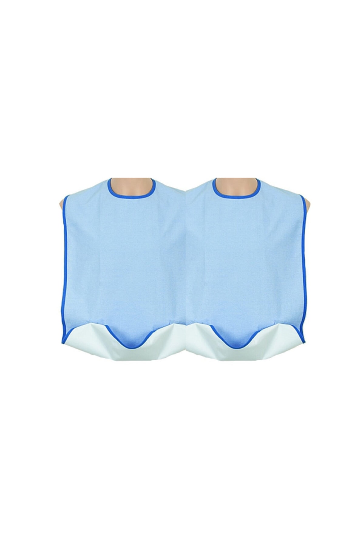 CARETEX Caress G885 Yetişkin Yemek Önlüğü Ekonomik Set 2'li Mavi-yeşil