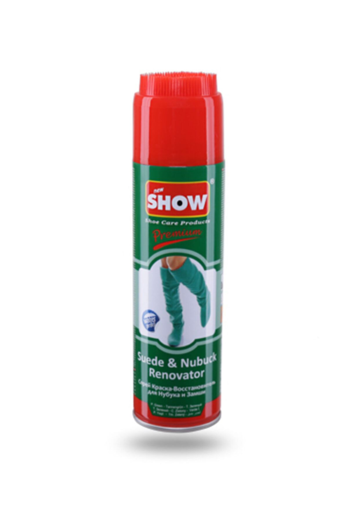 SHOW Yeşil Fırça Kapaklı Süet & Nubuk Renk Yenileyici Sprey - 250ml