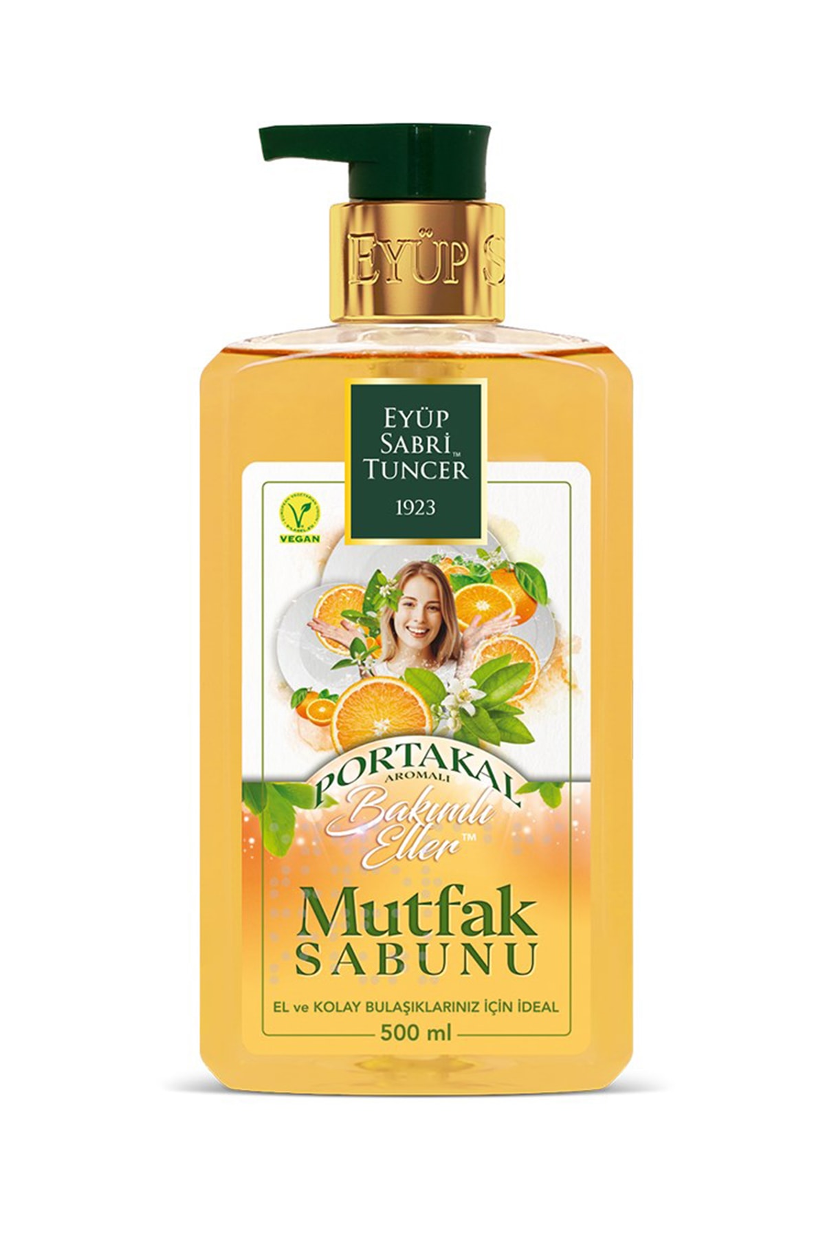 Eyüp Sabri Tuncer Portakal Aromalı Mutfak Sabunu 500 Ml  Magic Sünger 4 Adet