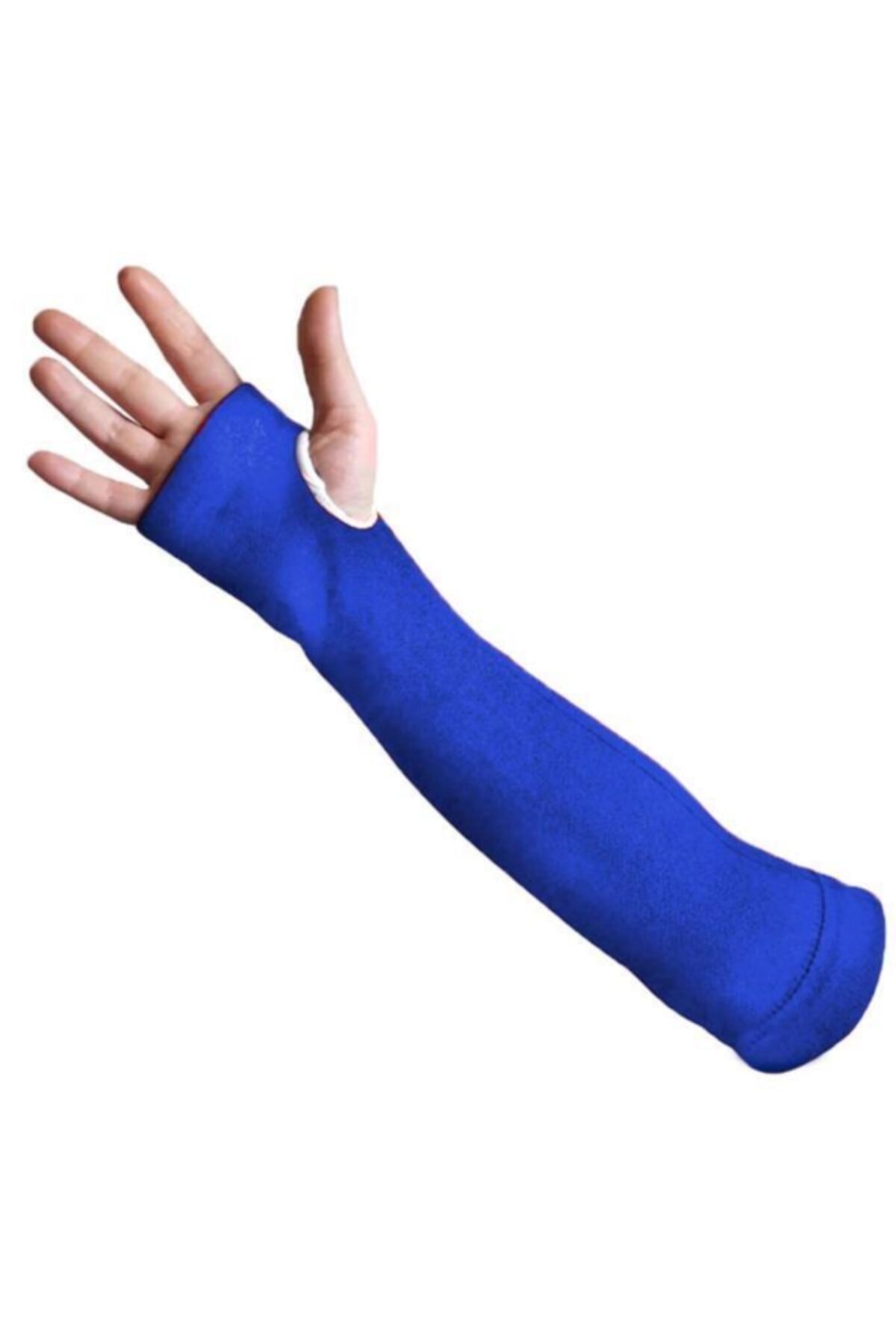 Liggo Unisex Mavi Parmaklı Likralı Voleybol Kolluğu