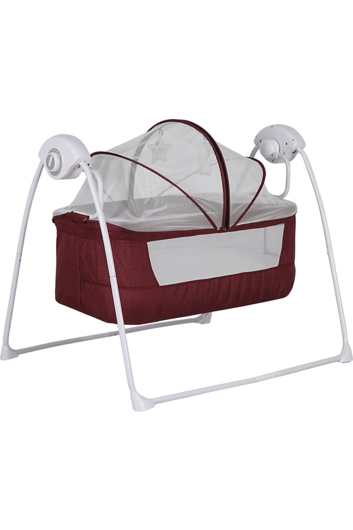 Sunny Baby 9146-ıı Yeni Caretta Elektrikli Otomatik Sallanır Beşik Bordo